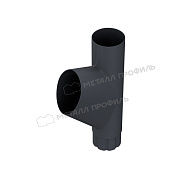 Тройник трубы МЕТАЛЛ ПРОФИЛЬ Foramina PUR D100 Ral 7024