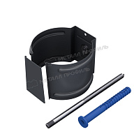 Держатель трубы (на кирпич) МЕТАЛЛ ПРОФИЛЬ Foramina PUR D100 Ral 7024
