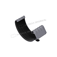Соединитель желоба МЕТАЛЛ ПРОФИЛЬ Foramina Freeze D125 Grey