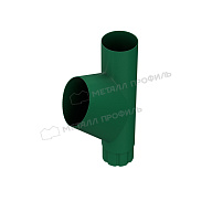 Тройник трубы МЕТАЛЛ ПРОФИЛЬ Foramina PUR D100 Ral 6005