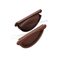 Заглушка желоба МЕТАЛЛ ПРОФИЛЬ Foramina PUR D125 Ral 8017