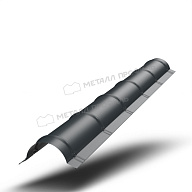 Планка конька круглого R110х2000 NormanMP (ПЭ-01-7016-0.5)