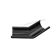 Угол желоба наружный 135 градусов МЕТАЛЛ ПРОФИЛЬ PURMAN BLACK EDITION D125 Ral 9005