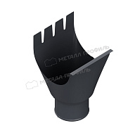 Воронка выпускная МЕТАЛЛ ПРОФИЛЬ GS lite D125/90 Ral 7024