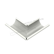 Угол желоба наружный МЕТАЛЛ ПРОФИЛЬ Foramina PUR D125 Ral 9010
