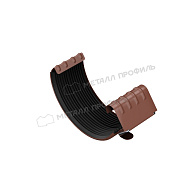 Соединитель желоба МЕТАЛЛ ПРОФИЛЬ Foramina PUR D125 Ral 8017
